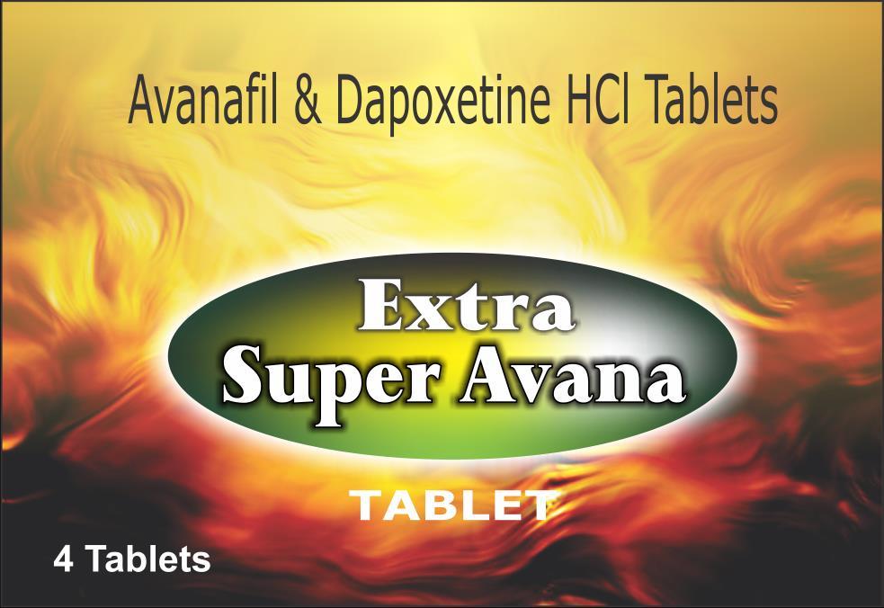 Extra Super Avana - Avanafil 200mg & Dapoxetine 60mg Extra Super Avana is a standout amongst the most intriguing medications on the pharmaceutical market.