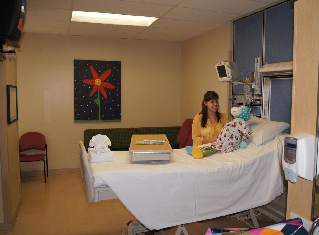 My overnight room at the Children s Hospital After my surgery, I had to stay overnight in the hospital so the doctors and nurses could make sure my body was healing the exact way they wanted it to.
