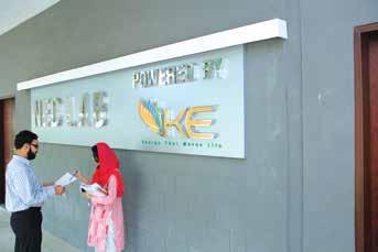 K ELECTRIC LAB K-Electric has partnered with NED University to establish its Electrical Engineering lab along with the provision of integrated equipment so as to further strengthening the platform