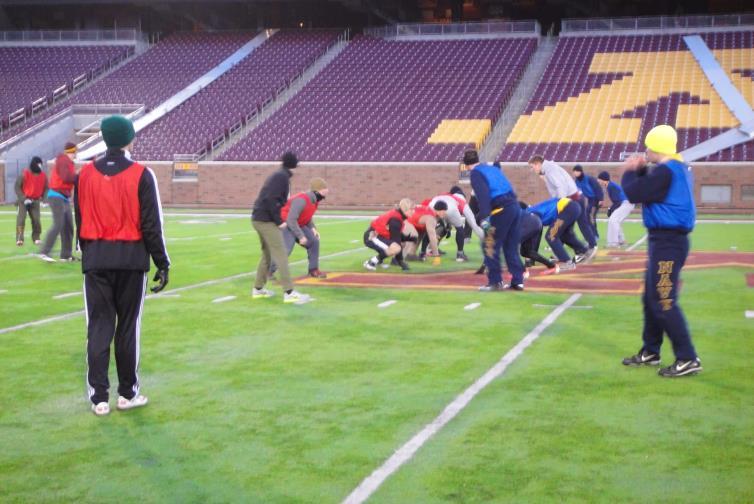 For first time in Turkey Bowl hisry, teams were able compete at TCF Bank Stadium thanks hard work MIDN Blomgren MIDN Van Horn.