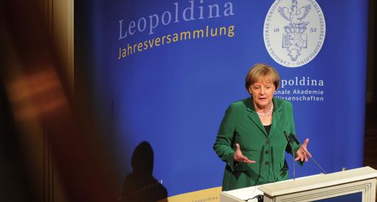 Chancellor Dr. Angela Merkel at the Annual Assembly 2011.