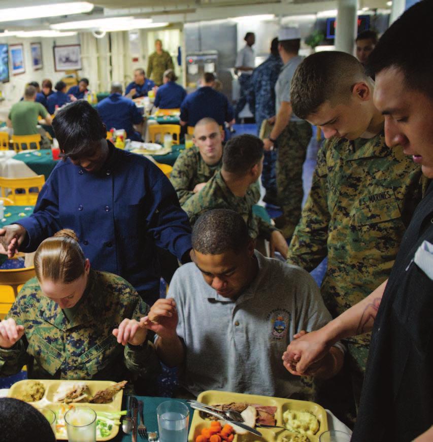 Legacy Fall 2012 ISSUE 13 NEWSLETTER NAVY-MARINE CORPS RELIEF SOCIETY WE GIVE THANKS U.S. Marines with Combat Logistics Battalion 11 and Sailors aboard USS Pearl Harbor (LSD 53) pray before Thanksgiving dinner Nov.