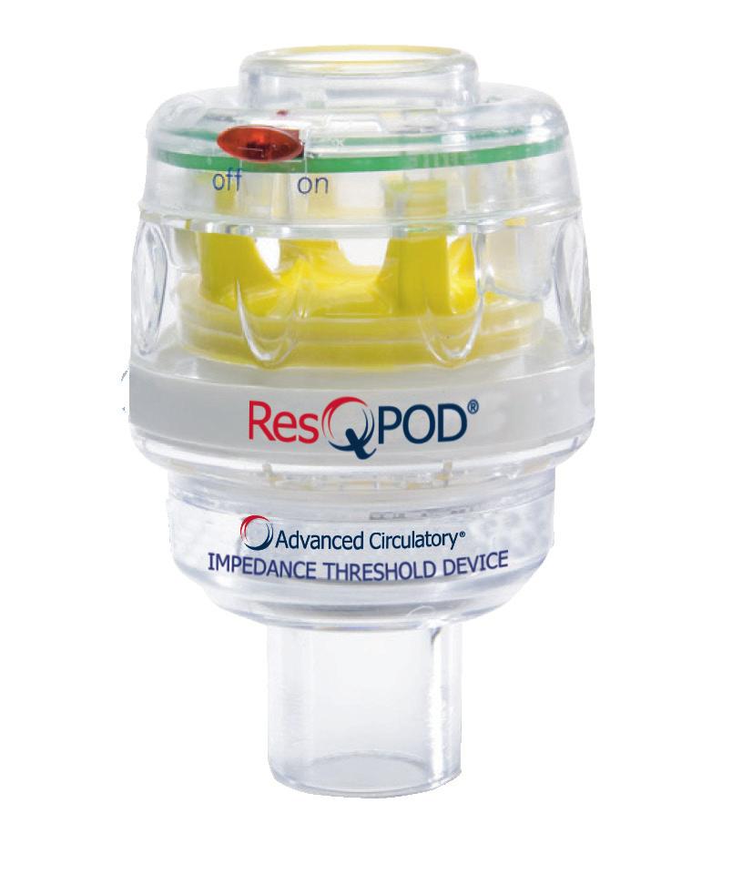 The ResQPOD impedance threshold device (ITD) gives rescuers the potential to return patients to a full life after sudden cardiac