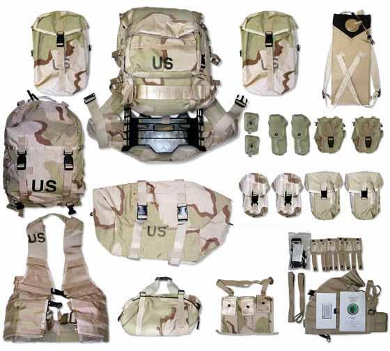 MOLLE II Equipment * Uniform Per SOP: ACUs, Kevlar, Black Gloves with Inserts in the right
