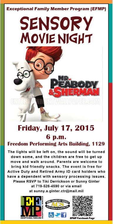 EFMP SENSORY MOVIE NIGHT (FLYER) FEDS FEED FAMILIES CAMPAIGN The Office of Personnel Management is encouraging all Department of Defense staff to contribute to a local food bank this summer during