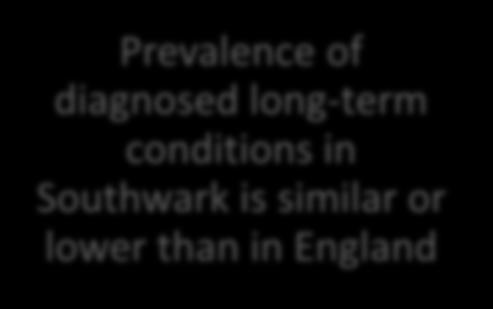 Southwark Council: London, 2017 Rates of preventable mortality are