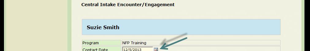 Adding New Patient Encounters/Engagements IMPORTANT: In