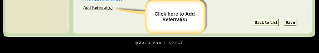 all referrals made for