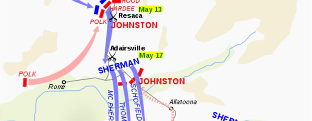 retreat of Confederate General John Bell Hood. Still under the command of Maj. Gen. Schofield the 100 th Ohio returns to Tennessee fending off attacks on their supplies by Gen.