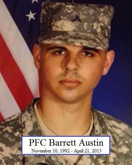 A tribute to fallen vanguard heroes Pfc. Barrett L. Austin, 20, of Easley, S.C.
