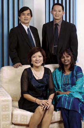 The Segi Family (cont d) Standing, from left: Lawrence Ngu Deputy Principal & Head of Administration Lonnie Sik Senior Marketing Manager Seated, from left: Hew Moi Lan Vice President
