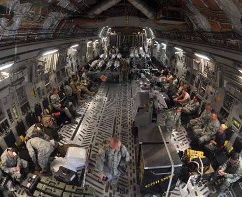 Fatigue and limitations of the flight duty period prevent a C-17 from supporting these operations for more than about 24 hours.