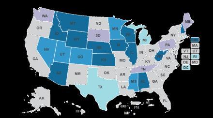 Originating Site ) Interstate Medical Licensure Compact is helping» 22 states participate; legislation is pending in 4 states»