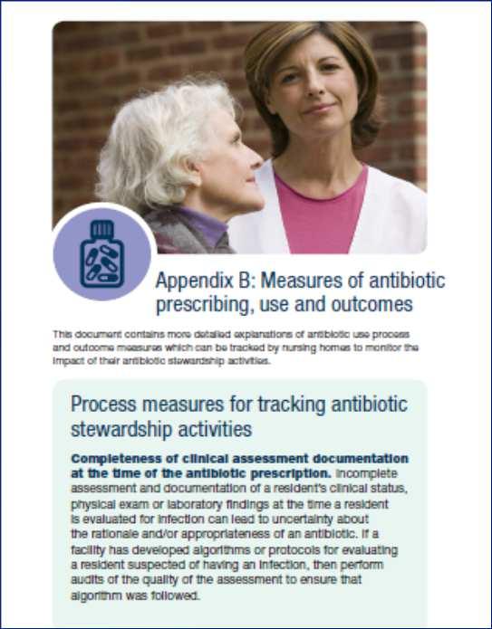 Tracking Monitor at least one process measure and at least one outcome measure from antibiotic use in your facility Prescribing process measures Adherence to documenting prescribing elements