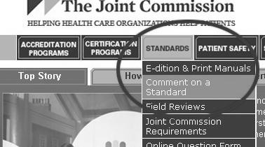 Department of Standards Interpretation Call Board 630-792-5900 option 6 Online submission form: www.jointcommisison.