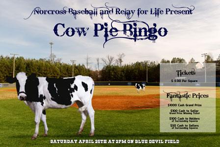 Detergent Fundraiser & Cow Pie Bingo Cow Pie Bingo April 25 th on the Baseball