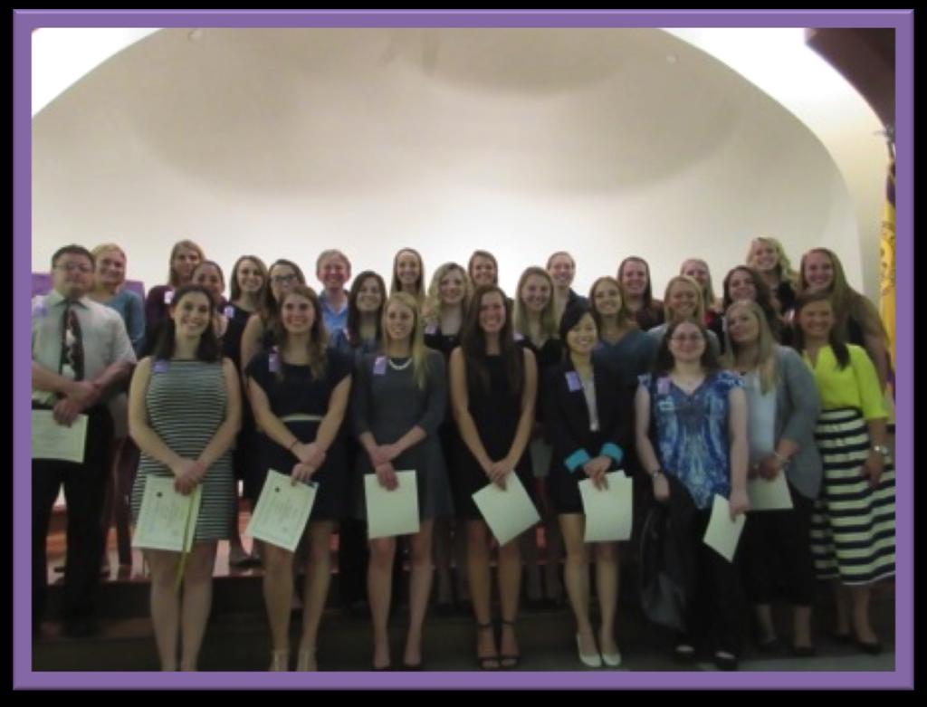 RHO GAMMA CHAPTER NEWSLETTER WINTER 2017 2 Rho Gamma Chapter held its 17th Chapter Induction Ceremony on October 7, 2016. Twenty-nine new members were welcomed into the Chapter.