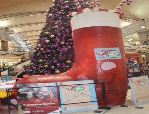 Each year the Salvation Army in conjunction with the Karrinyup Shopping Centre run the Christmas Santa Stocking Campaign.