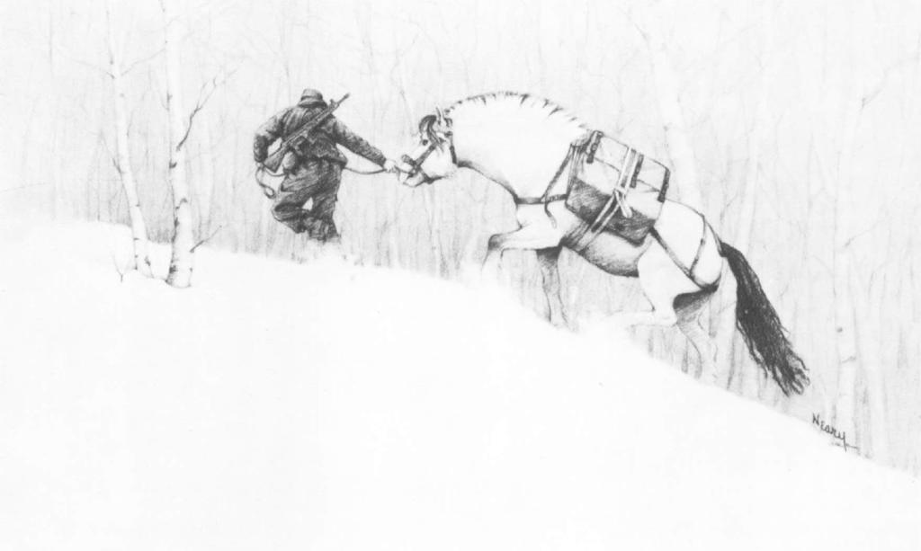 Since then, I have finished a selection of watercolors and other pieces for the Marine Corps Art Collection illustrating the rigors of a Marine exercise in a landscape of deep snow and unaccustomed