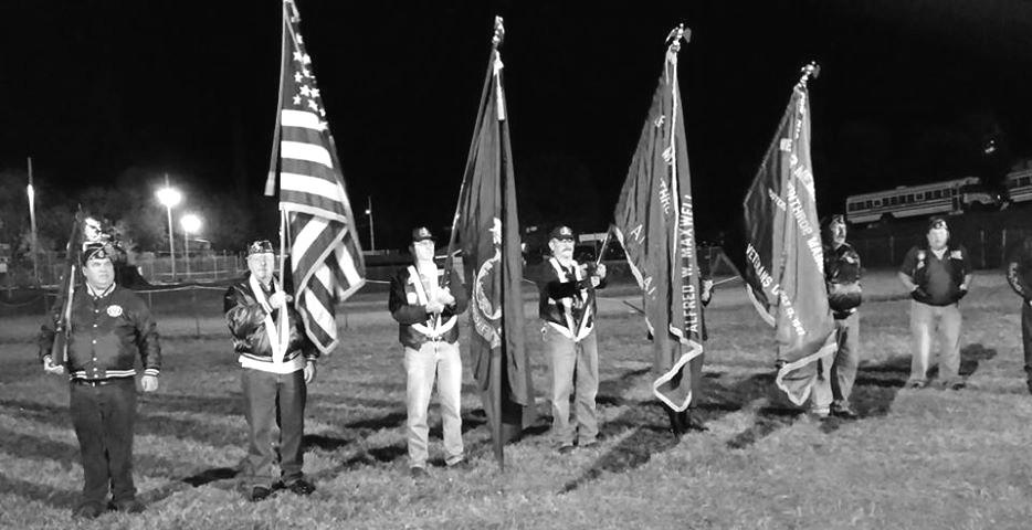 THE MAINE LEGIONNAIRE, NOVEMBER 2014 23 District 9 continued Winthrop Post 40 Color Guard displays the colors at the Winthrop football game on Feb. 17, 2014.