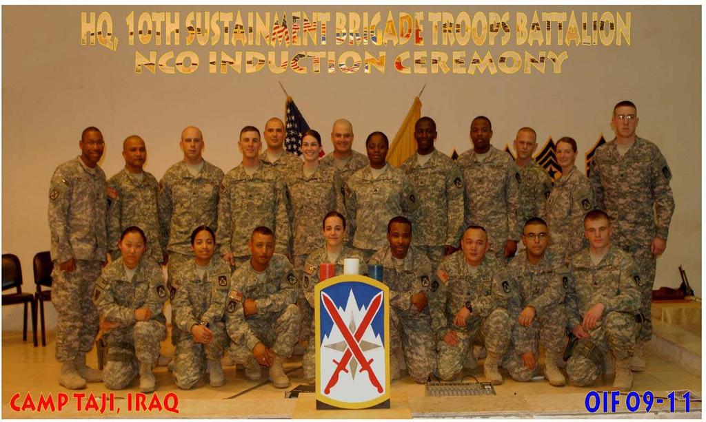 It was a great opportunity for our newest NCOs; all of them were proud to have had a chance to be Inducted into the NCO Corps. On 14 Feb 09, the battalion participated in a 5K Valentine s Day run.