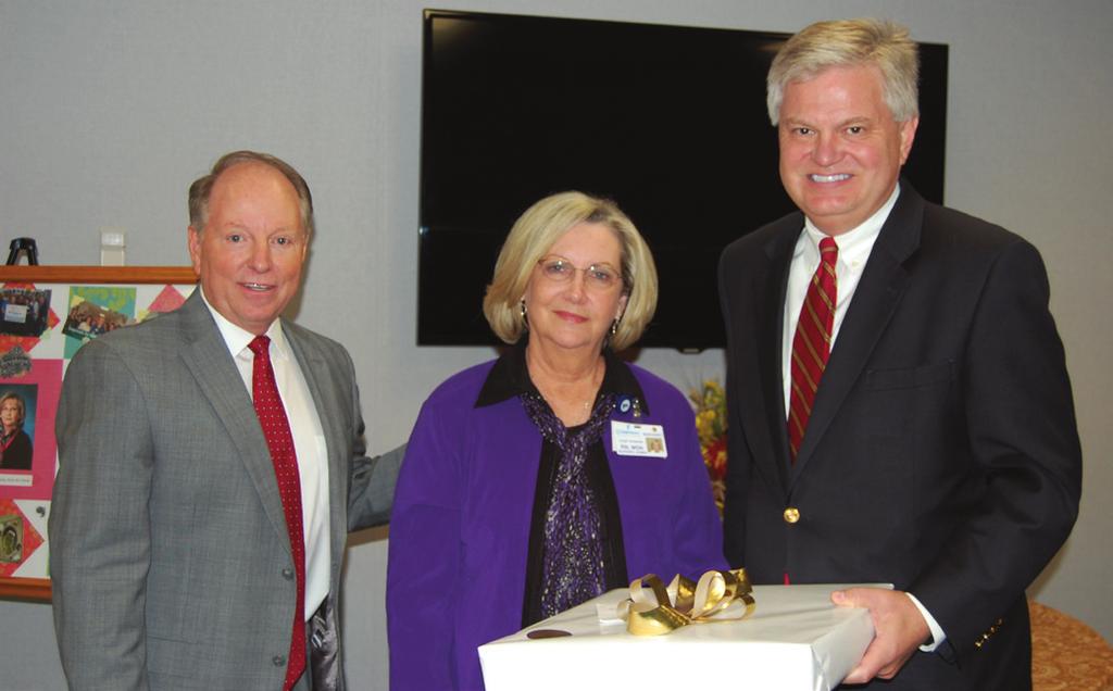 Margaret was honored with a reception and gifts in thanks for her 36 years of service to T.J. Samson.