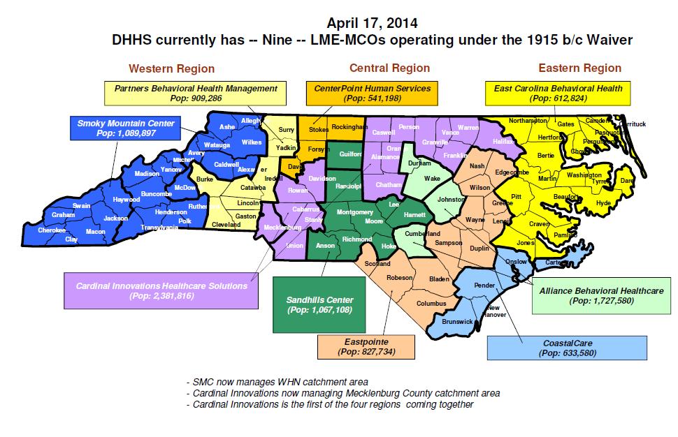 Managed Care Organization Map 5 Why Did the State Transition to a Managed Care Model? The transition was the result of a decision made by the N.C. General Assembly in 2010 in an effort to control costs.