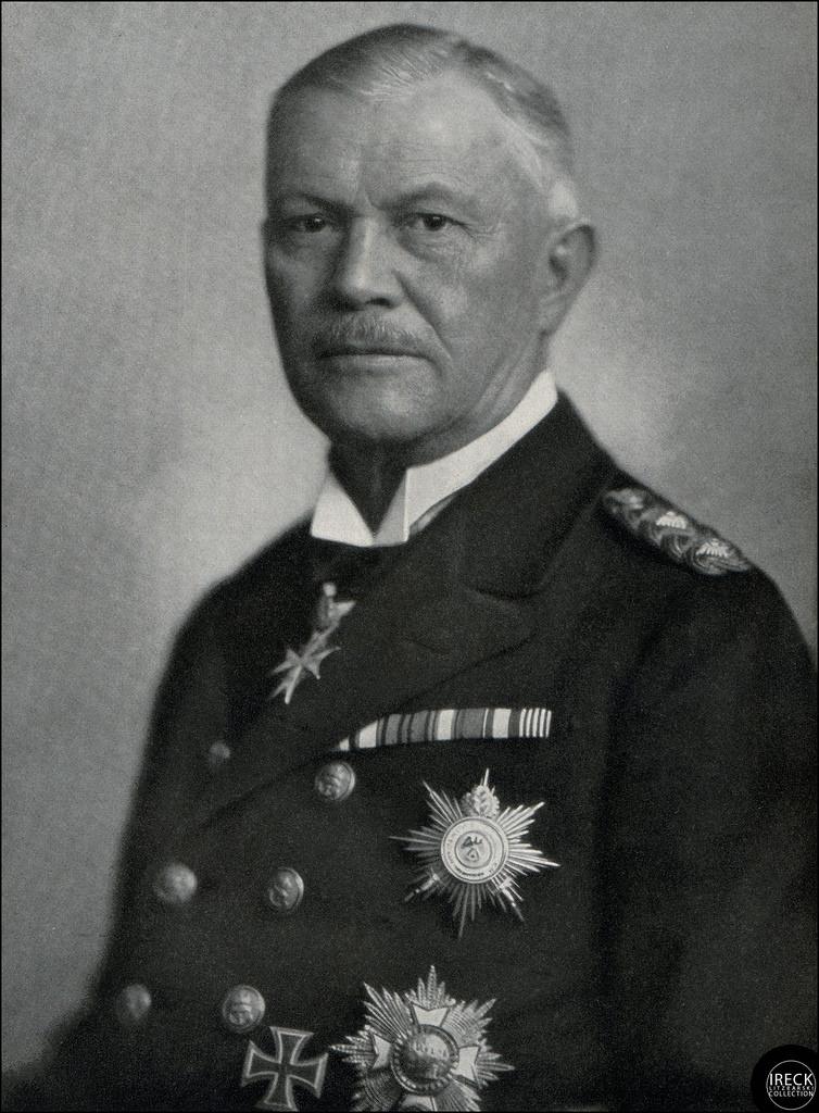 Battle of Jutland w Admiral Reinhard Scheer (1863-1928) w Commander of the High Seas Fleet from