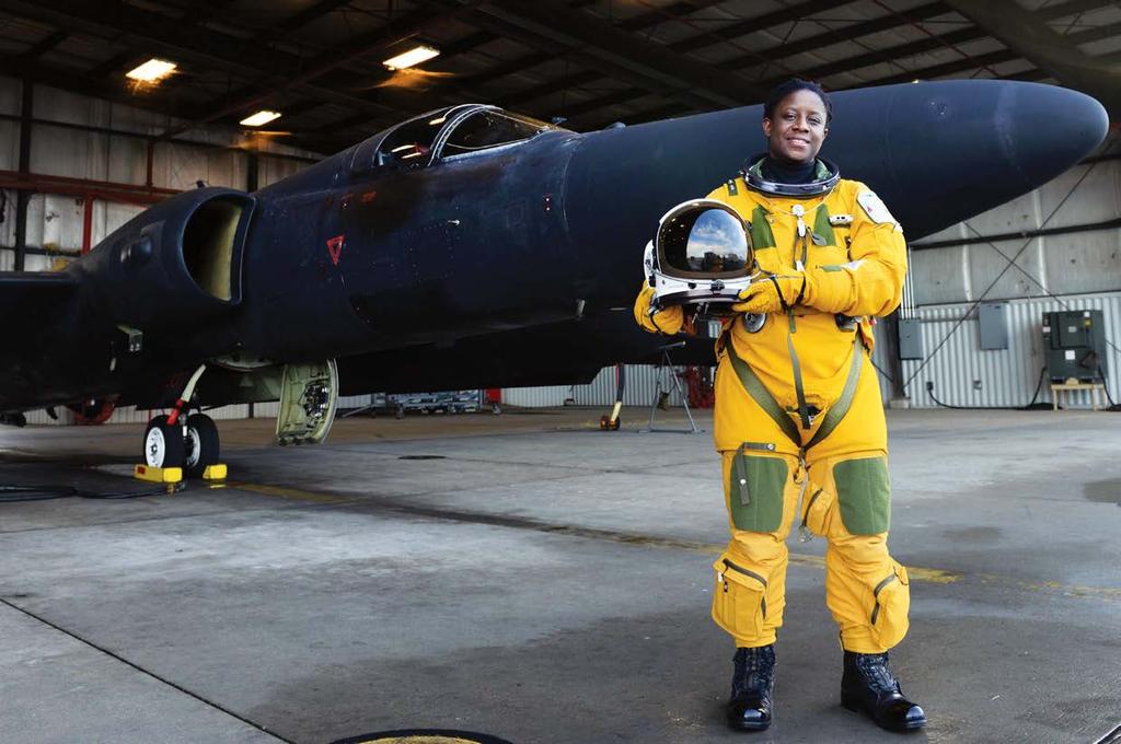 USAF photo by SrA. Bobby Cummings Upgrades have kept the U-2 potent, but quality-of-life investments for deployed support personnel and pilots, like Lt. Col. Merryl Tengesdal, have suffered.