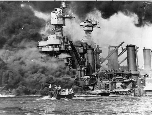 On 7 December 1941, the Japanese sprang a devastating surprise attack on Pearl Harbor, Oahu, Hawaii.