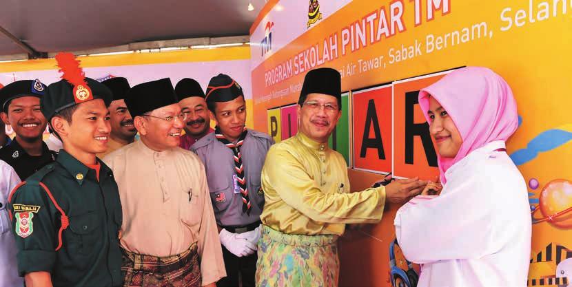 Sekolah Menengah Kebangsaan Munshi Abdullah, Sabak Bernam, Selangor officially adopted as a TM s PINTAR School. To date, the Company has allocated more than RM2.