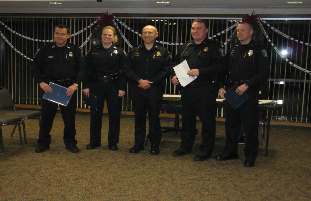 2012 Awards Several officers from the Hamburg Township Police Department were given special recognition for their actions during the past year.