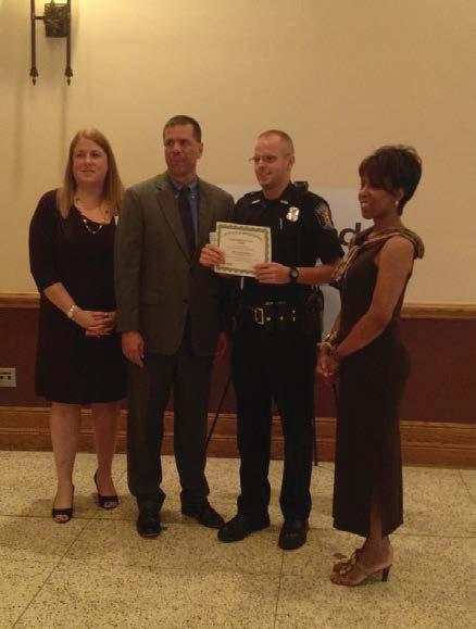 In addition to department awards, two officers received recognition from outside the department in 2012: Officer Adam Fischhaber was recognized by Mothers Against Drunk Driving (MADD)- Michigan