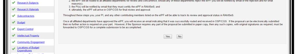 Submit Proposal 32 PIs must click the Certify