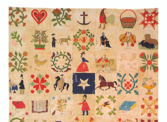In the South, enslaved people made most of the quilts and designed them using colors and patterns inspired by African traditions.