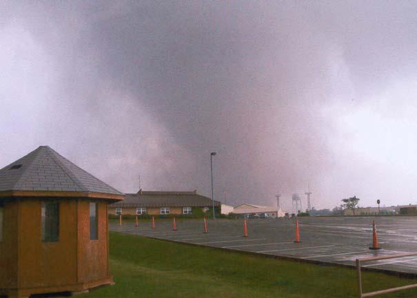 SAFETY On-final Tornado season starts this month What is a tornado? A tornado is a violent windstorm characterized by a twisting, funnel-shaped cloud.