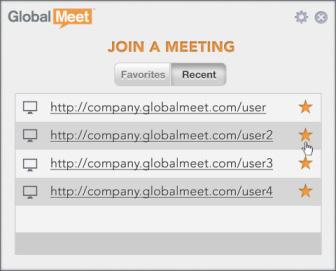 You can join any meeting with a click, or save meetings that you attend on a