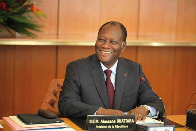 THE ACCELERATION OF ECONOMIC DEVELOPMENT IS OUR PRIORITY Alassane Ouattara President of the Republic of Côte d Ivoire. Two years ago, Côte d Ivoire entered into a new era.