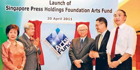 SINGAPORE PRESS HOLDINGS FOUNDATION 49 Launch of SPH Foundation Arts Fund The Singapore Press Holdings Foundation was incorporated in January 2003 with a seed funding of $20 million from SPH.