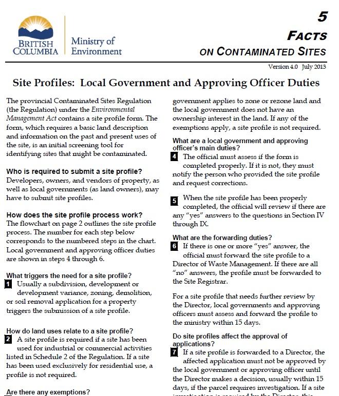 Fact Sheet #5 Local Government / Approving