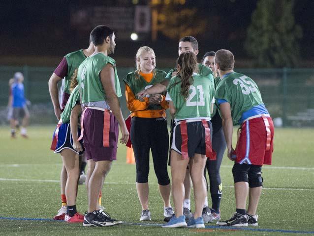 activities, and foster a spirit of fair play and sportsmanship among participants and spectators. In order to meet its goals, the Intramural Sports program offers events in team and individual sports.
