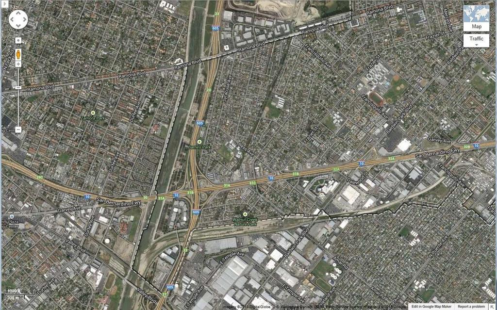 Proposed San Gabriel River-Walnut Creek Commuter Bikeway-Class I Location Map Employment