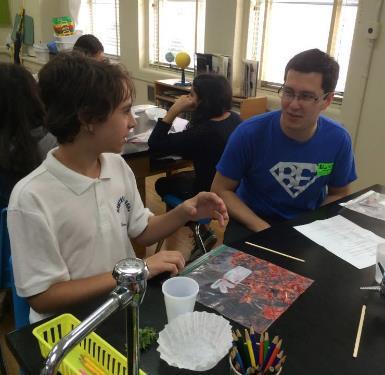 with Hawthorne Middle School, aims to stimulate mentee interest in science, technology, engineering, and mathematics