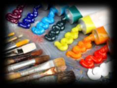 Foam brushes, paint brushes, wire cutters etc.