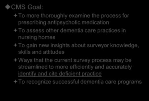 to document dementia care practices in nursing 