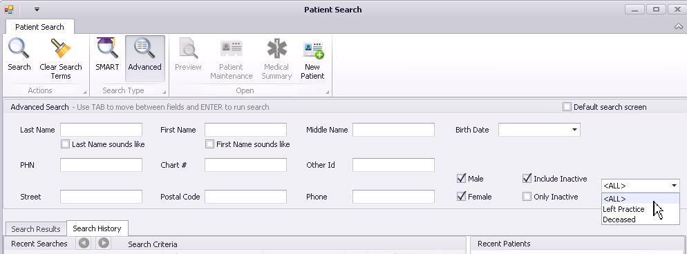 Deceased Patients When the need occurs, marking patient records as deceased supports maintaining clean patient panels.