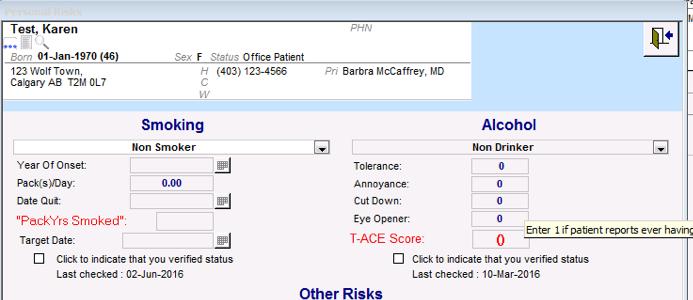 In Practice Search, to identify patients 18+ that have not had their tobacco status verified in the past year, use the following search. 5. Identifying patients due for exercise assessment.