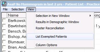 No end date means a permanent exemption (though, it may be edited) When there are patients exempt from a