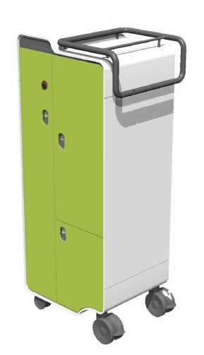 Mobile lockers Safety combined with appealing design Safekeeping for patients property Appreciative