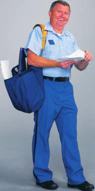 Postal workers work at the post office.